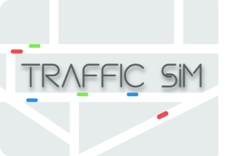 Traffic simulation game with networking and advanced object-oriented programming